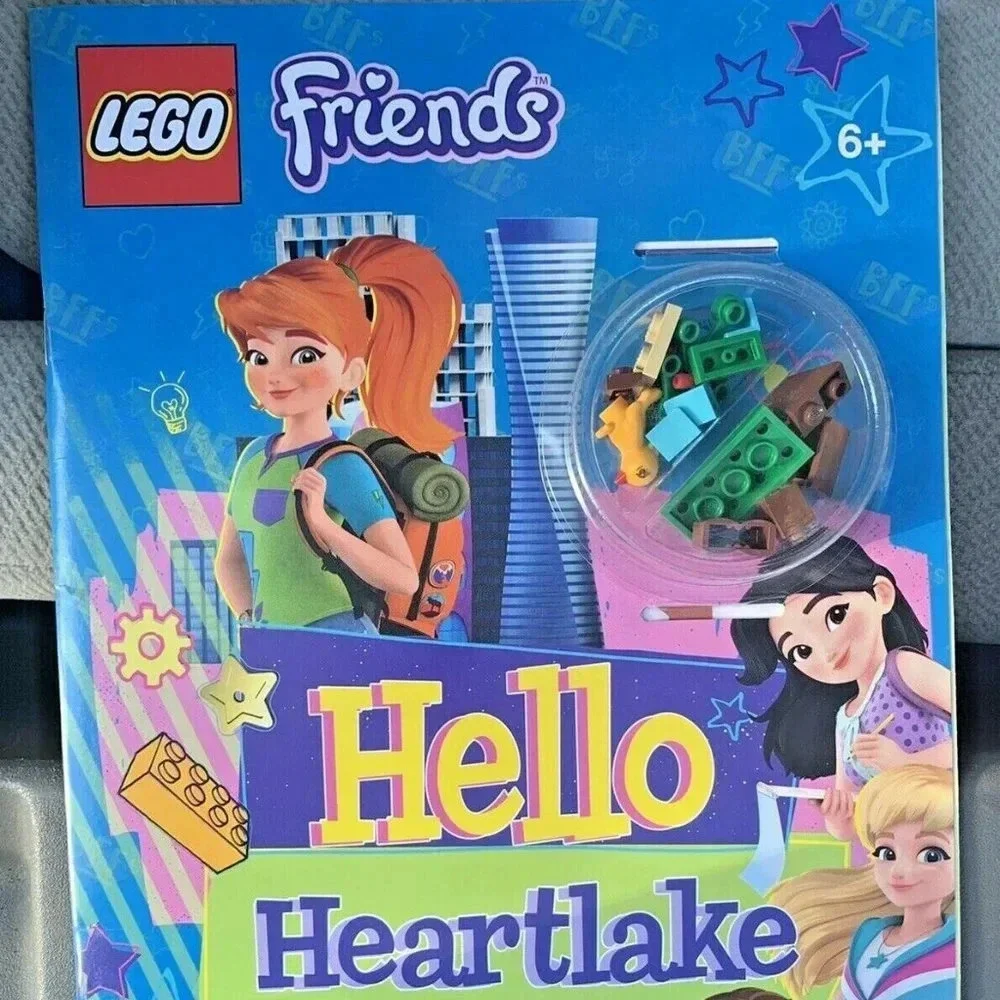 NEW Lego Friends HELLO HEARTLAKE Activity Book + Mini Figure